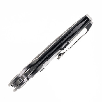 Rike Viper 3-P V2 Folding Knife Titanium & Orange Carbon Fiber Handle M398 Blade 3-P/CCF