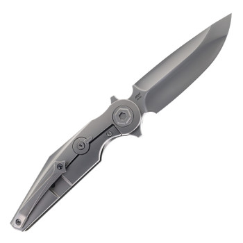 Rike Viper 3-P V2 Folding Knife Titanium & Gold Carbon Fiber Handle M398 Blade 3-P/GCF