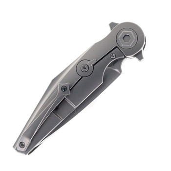 Rike Viper 3-P V2 Folding Knife Titanium & Gold Carbon Fiber Handle M398 Blade 3-P/GCF