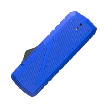 TacKnives Zipper OTF Automatic Utility Knife Blue Aluminum Handle SK5 Razor Blade Plain Edge