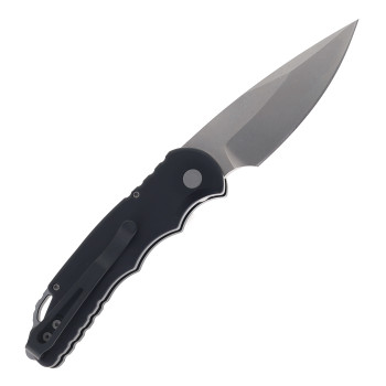 Protech TR-5 Automatic Knife Black Aluminum Handle S35VN Stonewash Blade T501