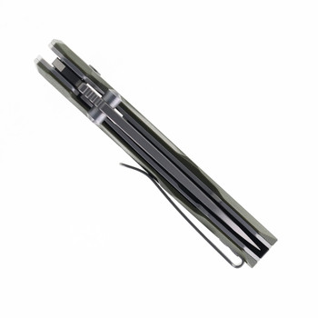 Remette Cosmic Folding Knife Green G10 Handle 14C28N Plain Edge Sandblast Finish RTCO-GM