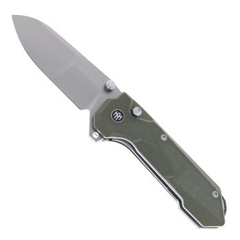 Remette Cosmic Folding Knife Green G10 Handle 14C28N Plain Edge Sandblast Finish RTCO-GM