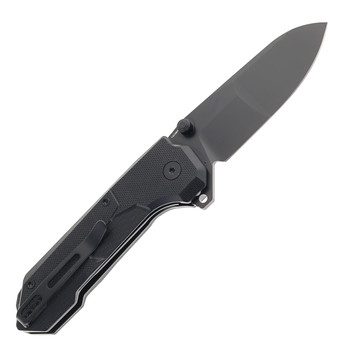 Remette Cosmic Folding Knife Black G10 Handle 14C28N Plain Black Blade RTCO-GB