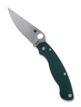 (Collectors Club #23)  Spyderco Military 2 Folding Knife Green G10 Handle CTS-204P Steel Blade C36GPFG2