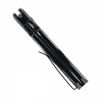 Remette Cosmic Folding Knife Black Pattern G10 Handle 14C28N Plain Black Blade RTCO-GC