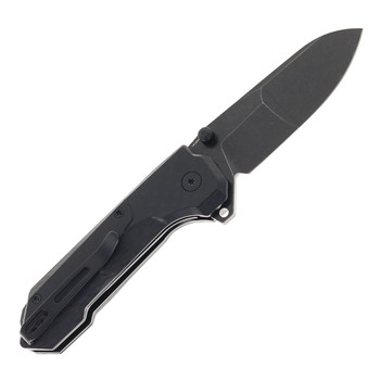 Remette Cosmic Folding Knife Black Pattern G10 Handle 14C28N Plain Black Blade RTCO-GC