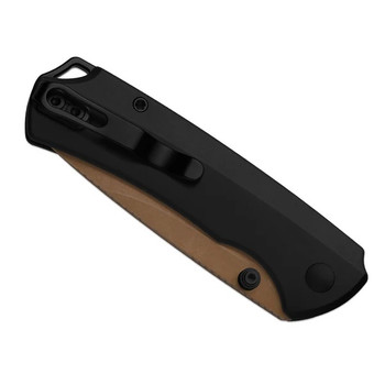 Kizer T1 BD Folding Knife Black Titanium Handle Elmax Drop Point Plain Edge Sunset Metal PVD/Stonewash Finish Ki3490.2BDA2