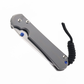 Chris Reeve Small Sebenza 31 Glass Blasted Titanium Handled Insingo Stonewashed Magnacut Blade S31-1685