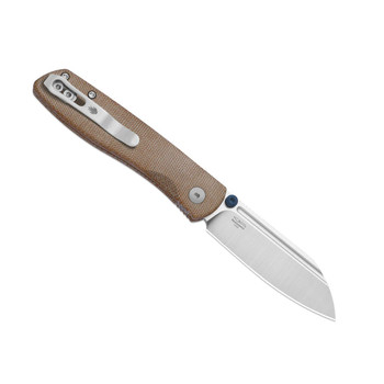Kizer Renissance Folding Knife Brown Norplex UltreX Micarta Handle N690 V3698A2