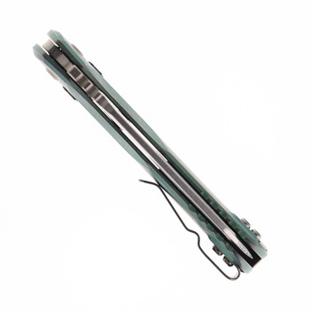 Microtech MSI Ram-Lok Folding Knife Marfione Select Antique Green Titanium Handle with Bronze Accents M390MK Bronze Stonewash Blade 210-13MS1