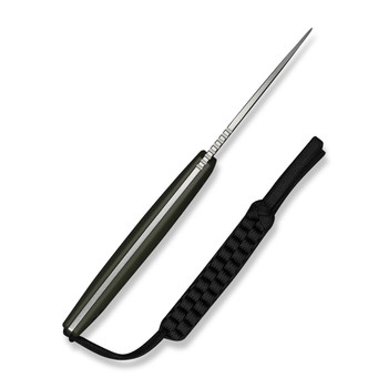 Civivi Altus Fixed Blade Knife OD Green G10 Handle 14C28N Plain Edge Stonewash Finish C20076B-1