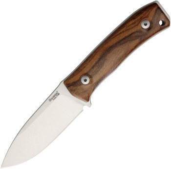 Lion Steel Fixed Blade Knife Santos Wood Handle M390 Plain Edge Satin Finish M4-ST