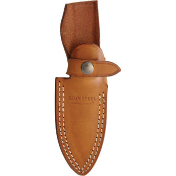 Lion Steel Fixed Blade Knife Santos Wood Handle M390 Plain Edge Satin Finish M4-ST