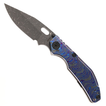 North Mountain Blade BBNM Custom VegasForge Damascus Blade Zirconium Timascus Handle (1)
