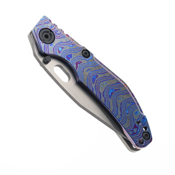 North Mountain Blade BBNM Custom VegasForge Damascus Blade Zirconium Timascus Handle (6)