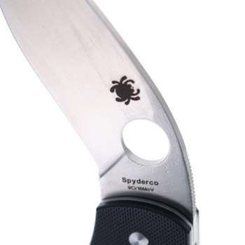 (Marks on Blade) Open Box/Returned Spyderco Retract Folding Knife Black G10 Handle Satin Blade C276GP