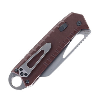 Ketuo Ventr V2 Folding Knife Rust Brown G10 Handle Stonewashed 14C28N Blade