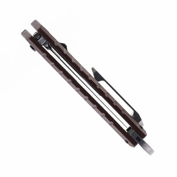 Ketuo Ventr V2 Folding Knife Rust Brown G10 Handle Stonewashed 14C28N Blade