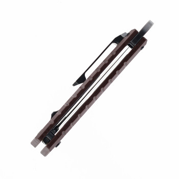 Ketuo Ventr V2 Folding Knife Rust Brown G10 Handle Black Stonewashed 14C28N Blade