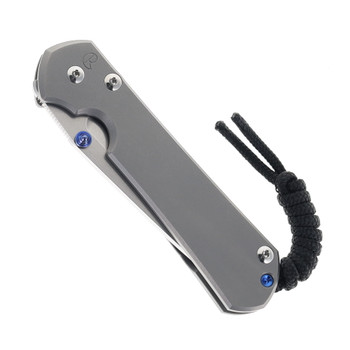 Chris Reeve Small Sebenza 31 Glass Blasted Titanium Handled Tanto Stonewashed Magnacut Blade S31-1687