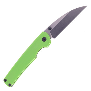 Puppy Tools Snakelet Folding Knife Green G10 Handle Stonewashed M390 Blade