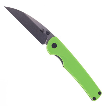 Puppy Tools Snakelet Folding Knife Green G10 Handle Stonewashed M390 Blade