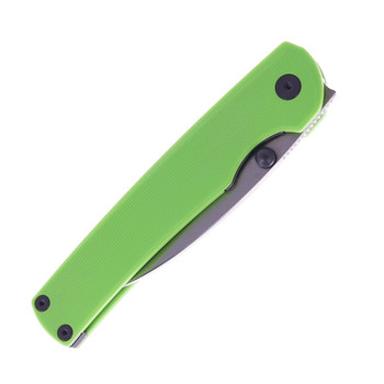 Puppy Tools Snakelet Folding Knife Green G10 Handle Stonewashed M390 Blade