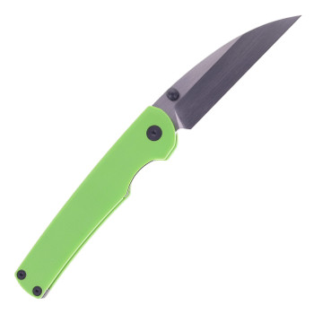 Puppy Tools Snakelet Folding Knife Green G10 Handle Satin M390 Blade