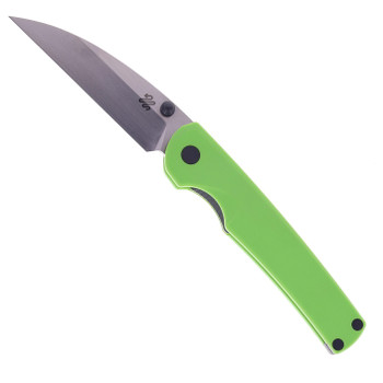 Puppy Tools Snakelet Folding Knife Green G10 Handle Satin M390 Blade