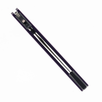 Puppy Tools Snakelet Folding Knife Purple G10 Handle Stonewashed M390 Blade