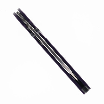 Puppy Tools Snakelet Folding Knife Purple G10 Handle Stonewashed M390 Blade