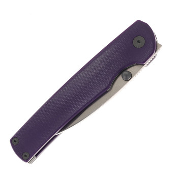 Puppy Tools Snakelet Folding Knife Purple G10 Handle Stonewashed M390 Blade