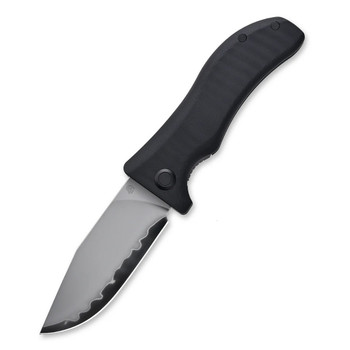 North Moutain Blade Lucky Dog Folding Knife Black G10 Handle SLD-Magic Blade Clip Point Plain Edge 2524-BK