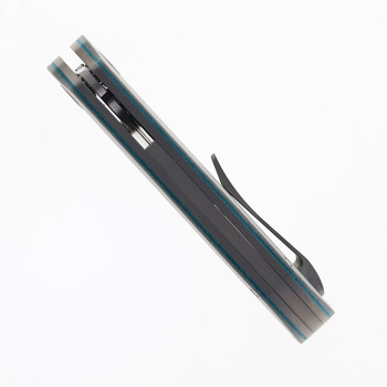 Tuya Wolf Folding Knife Gray G-Carta Micarta Handle M390 Harpoon Plain Edge Satin Finish T1745-F