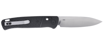 CKRT Counterpart Folding Knife Black GRN Handle 12C27 Drop Point Plain Edge Satin Finish K430KXP
