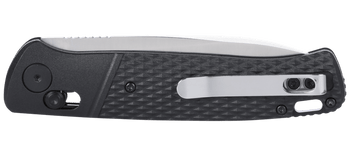 CKRT Counterpart Folding Knife Black GRN Handle 12C27 Drop Point Plain Edge Satin Finish K430KXP