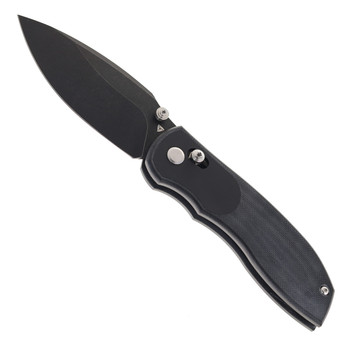 Tuya Big Belly Folding Knife Black G10 Handle 154CM Black Plain Edge