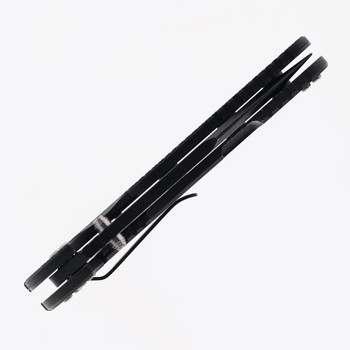 Hinderer Knives XM-24 Harpoon Spanto Folding Knife Black G10 Battle Black Titanium Handle DLC S45VN Blade