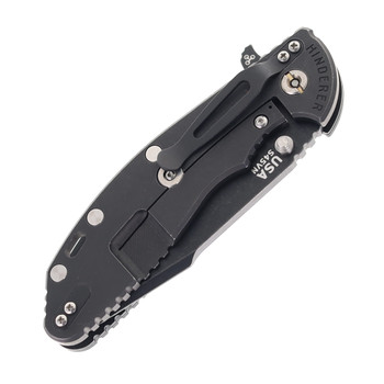 Hinderer Knives XM-24 Harpoon Spanto Folding Knife Black G10 Battle Black Titanium Handle DLC S45VN Blade