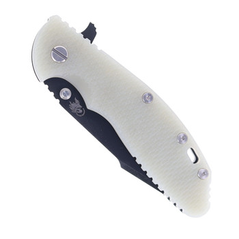 Hinderer Knives XM-24 Harpoon Spanto Folding Knife Translucent Green G10 Battle Black Titanium Handle DLC S45VN Blade