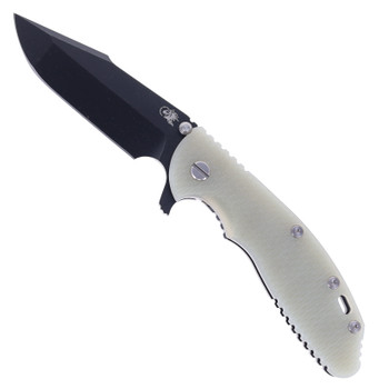 Hinderer Knives XM-24 Harpoon Spanto Folding Knife Translucent Green G10 Battle Black Titanium Handle DLC S45VN Blade