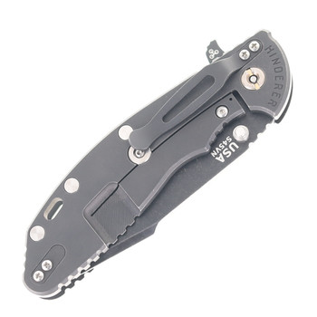 Hinderer Knives XM-24 Harpoon Spanto Folding Knife Translucent Green G10 Battle Black Titanium Handle DLC S45VN Blade