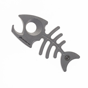TwoSun EDC75 Fishbone Titanium Bottle Opener Tool