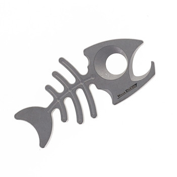 TwoSun EDC75 Fishbone Titanium Bottle Opener Tool