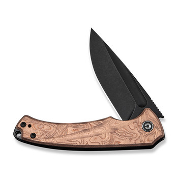 (Open Box) Returned Civivi Voidflare Folding Knife G10/Copper Foil Handle 14C28N Plain Edge Black Stonewash Finish C24040-3