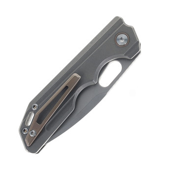 (Custom Milled) Ticonic Knives Ticon 1 Elite Folding Knife Milled Titanium Handle M390 Blade Top Liner Lock