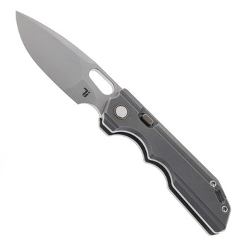 (Custom Milled) Ticonic Knives Ticon 1 Elite Folding Knife Milled Titanium Handle M390 Blade Top Liner Lock