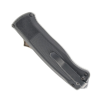 (Used) Open Box Benchmade OTF Auto Knife Black CF-Elite Handle Cru-Wear Plain Edge Flat Earth Finish 5370FE