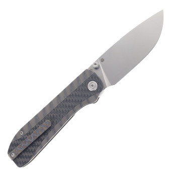 KB Zephyr Folding Knife Flame Titanium & Carbon Fiber Handle M390 Blade KB431B